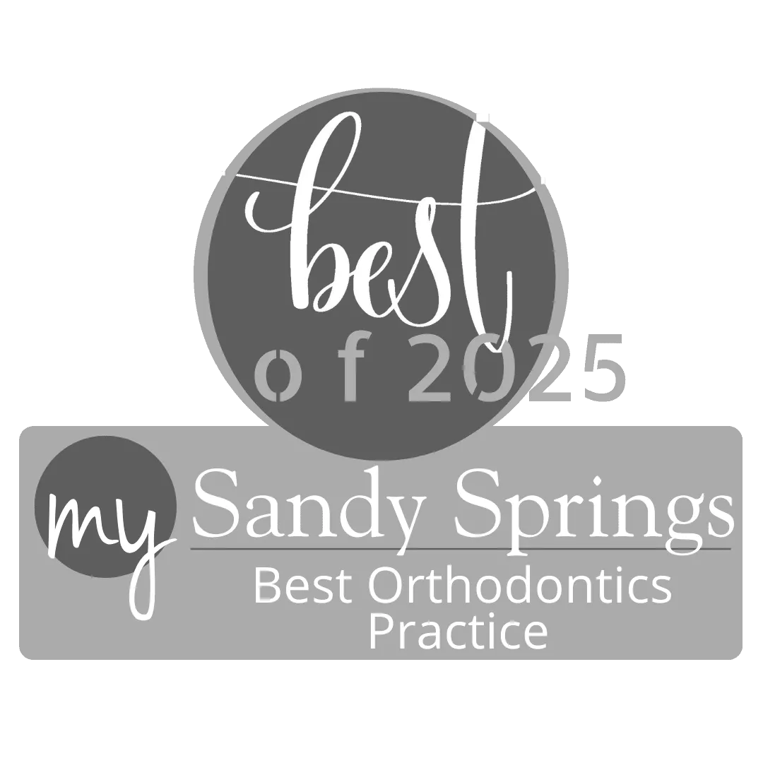 Best of 2025 award badge naming Artemis Smiles Orthodontics best orthodontics practice in Sandy Springs